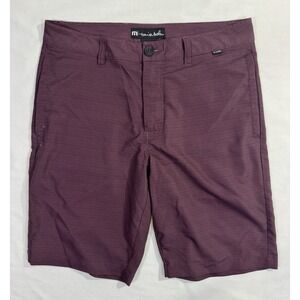 Travis Mathew Shorts Mens 30‎ Performance Chino Golf Stretch Casual Striped